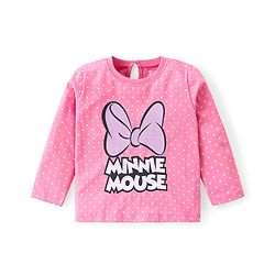 Babyhug Disney Single Jersey Knit Full Sleeves Top with Mickey Mouse Print Pack of 3 - Pink & Green
