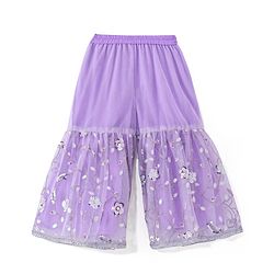 Babyhug Woven Three Fourth Sleeves Sequinned Kurta Gharara Set with Net Dupatta-Lavender