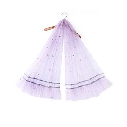 Babyhug Woven Three Fourth Sleeves Sequinned Kurta Gharara Set with Net Dupatta-Lavender