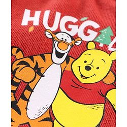 Babyhug 100% Cotton Knit Caps With Stripes & Animal Print Pack Of 2 - Red & Navy