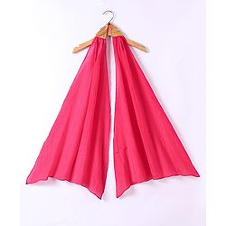 Babyhug Woven Sleeveless Embroidered Choli & Flared Lehenga with Dupatta - Dark Pink & Orange