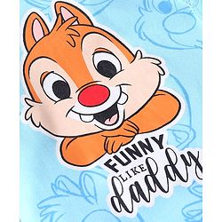 Babyhug Disney Interlock Knit Full Sleeves Front Open Rompers with Chip n Dale Graphics Pack of 2 - Light Blue & Yellow