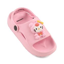 Cute Walk by Babyhug Clogs With Kitty Applique - Pink