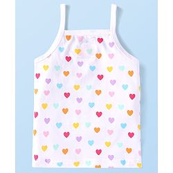 Babyhug Disney Cotton Lycra Knit Singlet Sleeves Slips with Disney Princess Graphic  Pack Of 3 - White Pink Light Blue