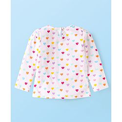 Babyhug Disney Single Jersey Knit Full Sleeves Tops with Disney Princes Graphics Pack of 3 - Pink Light Green & White