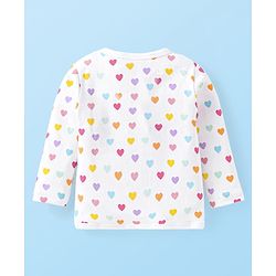 Babyhug Disney Interlock Knit Full Sleeves Jhablas with Disney Princess Graphics Pack of 3 - White Pink & Sea Green