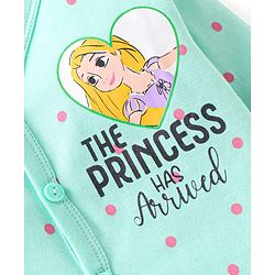 Babyhug Disney Interlock Knit Full Sleeves Jhablas with Disney Princess Graphics Pack of 3 - White Pink & Sea Green