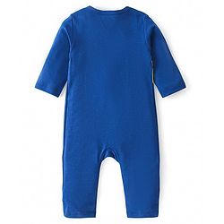 Babyhug 100% Cotton Knit Full Sleeves Romper with Dino Print Pack of 2 - Blue & White