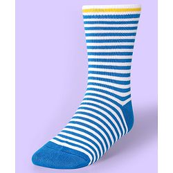 Cute Walk by Babyhug Knit Antibacterial Ankle Length Socks With Polka Dot & Unicorn Print Pack of 3 - White Blue & Grey