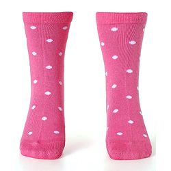 Cute Walk by Babyhug Ankle Length Socks With Floral & Polka Dot Design Pack of 3 - Dark Pink Blue & Pink