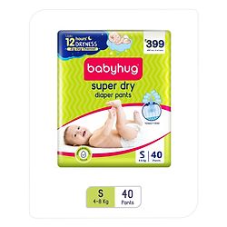 Babyhug Super Dry Pant Style Diaper Small Size - 40 Pieces