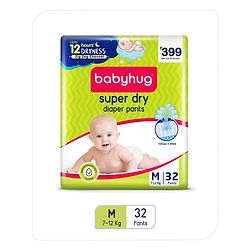 Babyhug Super Dry Pant Style Diaper Small Size - 40 Pieces