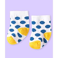 Cute Walk by Babyhug Knit Ankle Length Antibacterial Socks with Bear Design & Stripes Pack of 3 - White & Grey