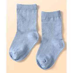 Cute Walk by Babyhug Knit Ankle Length Socks With Star Design Pack of 3 - Green & Grey