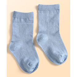 Cute Walk by Babyhug Knit Ankle Length Socks With Star Design Pack of 3 - Green & Grey
