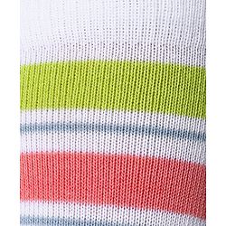 Cute Walk by Babyhug Knit Ankle Length Socks With Star Design Pack of 3 - Green & Grey