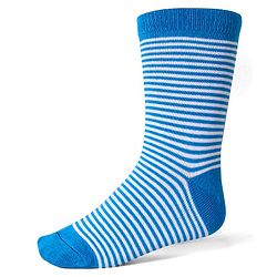 Cute Walk by Babyhug Cotton Lycra Knit Anti-bacterial Socks Strips & Dinosaur Design Pack of 3 - Yellow White & Blue