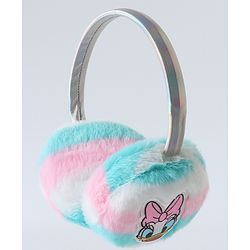 Babyhug Fur Ear Muffs with Daisy Duck Patch - White
