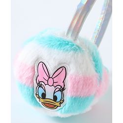 Babyhug Fur Ear Muffs with Daisy Duck Patch - White