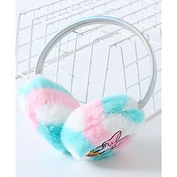 Babyhug Fur Ear Muffs with Daisy Duck Patch - White