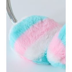 Babyhug Fur Ear Muffs with Daisy Duck Patch - White