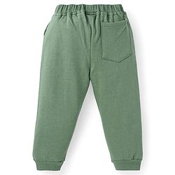 Babyhug Disney Single Jersey Full Sleeves T-Shirt With Lounge Pant Set with Chip N Dale Print - Olive Green
