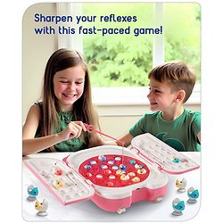 Babyhug Premium  Rechargeable Magnetic Fishing Game Portable Trolly|25 colourful fishes with 2 fish catching rods| C-Type Charging | Music & Lights | Best for Gifting | Made in India-Blue