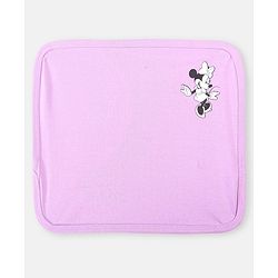 Babyhug Disney Girls Interlock Knit Wash cloth With Minnie Mouse Graphics L 28 x B 28 cm Pack of 3 - Pink & Yellow