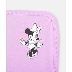Babyhug Disney Girls Interlock Knit Wash cloth With Minnie Mouse Graphics L 28 x B 28 cm Pack of 3 - Pink & Yellow