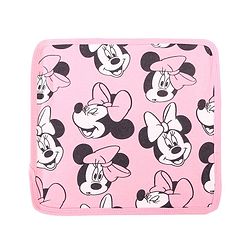 Babyhug Disney Girls Interlock Knit Wash cloth With Minnie Mouse Graphics L 28 x B 28 cm Pack of 3 - Pink & Yellow