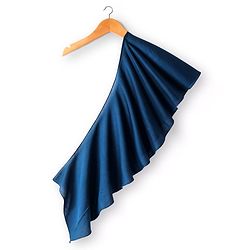Babyhug Woven Halter Neck Lehenga Choli Set with Embroidery Mirror Sequin & Dupatta - Navy Blue