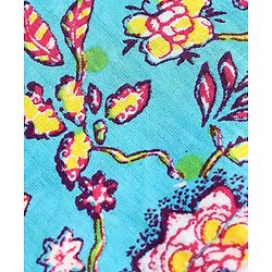 Babyhug Cotton Woven Foil Printed Full Sleeves  Dhoti Kurta Set - Teal Blue