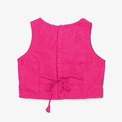 Babyhug Woven Sleeveless Floral Embroidered Top Palazzo Set with Dupatta - Red