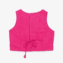 Babyhug Woven Sleeveless Floral Embroidered Top Palazzo Set with Dupatta - Red