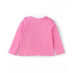 Babyhug Disney Single Jersey Knit Full Sleeves Night Suit With Tinker Bell Graphics - Pink