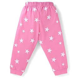Babyhug Disney Single Jersey Knit Full Sleeves Night Suit With Tinker Bell Graphics - Pink