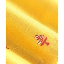 Babyhug Woven Full Sleeves Kurta & Dhoti Set with Sequin Embroidery - Yellow