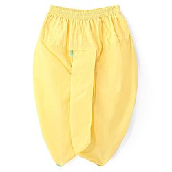 Babyhug Cotton Woven Cambric Lurex Full Sleeves Printed Kurta Dhoti Set - Yellow