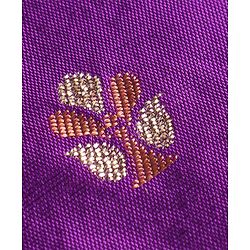 Babyhug Woven Dobby Foil Printed Full Sleeves Kurta Dhoti Set - Purple