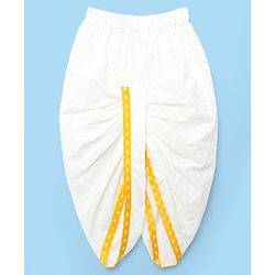 Babyhug Cotton Woven Full Sleeves Printed Kurta Dhoti Set - Yellow