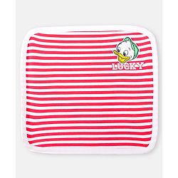 Babyhug Disney Interlock Knit Wash cloth With Donald Duck Graphics L 29 x B 29 cm Pack of 3 - Red Blue & Green