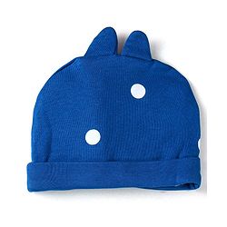 Babyhug Disney Interlock Knit Cap Mittens & Booties With Chip n Dale Applique & 3D Ear Detailing - Navy Blue