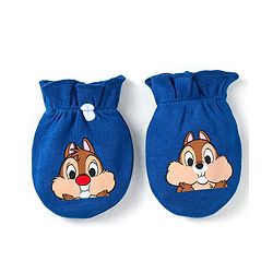Babyhug Disney Interlock Knit Cap Mittens & Booties With Chip n Dale Applique & 3D Ear Detailing - Navy Blue