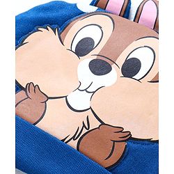 Babyhug Disney Interlock Knit Cap Mittens & Booties With Chip n Dale Applique & 3D Ear Detailing - Navy Blue