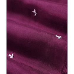 Babyhug Woven Three Fourth Sleeves Floral Embroidery at Yoke  Kurti Palazzo Set with Dupatta - Wine