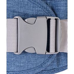 Babyhug Luxe Lift 4-in-1 Ergonomic Hip Seat Carrier: Padded Waist Support, Adjustable Straps, 4 Carrying Positions, Side Storage & Optimal Weight Distribution  For Babies 5 Months+ up to 15 kg - Blue