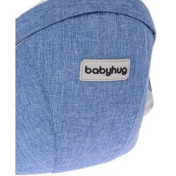 Babyhug Luxe Lift 4-in-1 Ergonomic Hip Seat Carrier: Padded Waist Support, Adjustable Straps, 4 Carrying Positions, Side Storage & Optimal Weight Distribution  For Babies 5 Months+ up to 15 kg - Blue