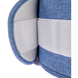 Babyhug Luxe Lift 4-in-1 Ergonomic Hip Seat Carrier: Padded Waist Support, Adjustable Straps, 4 Carrying Positions, Side Storage & Optimal Weight Distribution  For Babies 5 Months+ up to 15 kg - Blue