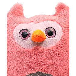 Babyhug Supersoft Owl Soft Toy Pink - Length 35 cm