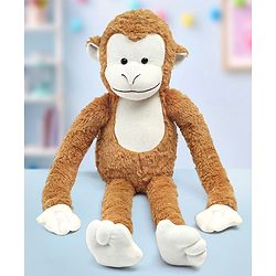 Babyhug Hanging Monkey 62 Cms Animal Soft Toy with Velcro Hands|Stuffed Plush Animal|Gift for Boys & Girls